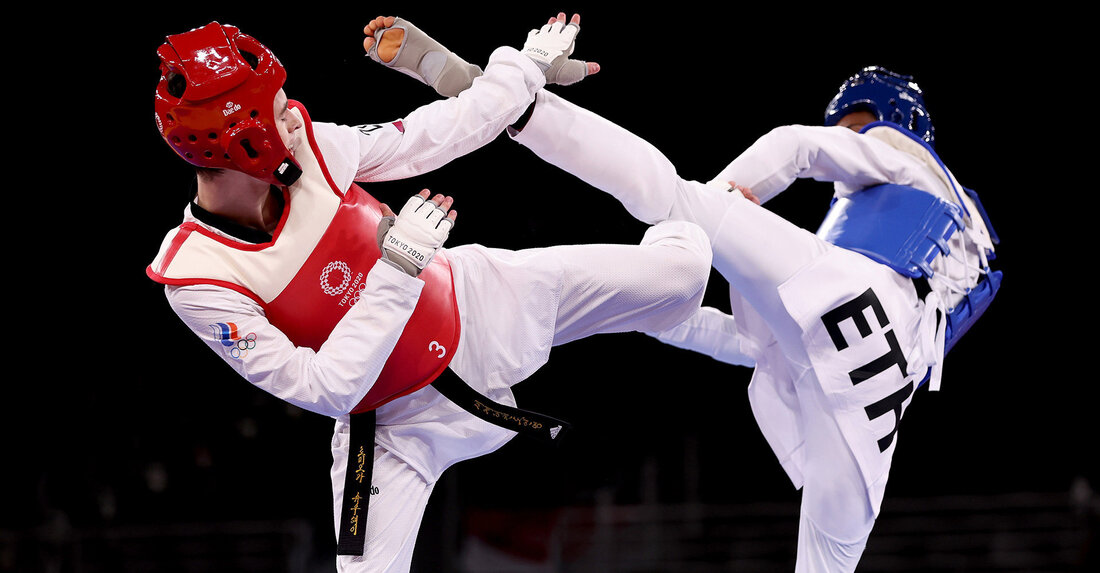 Taekwondo é uma das artes marciais